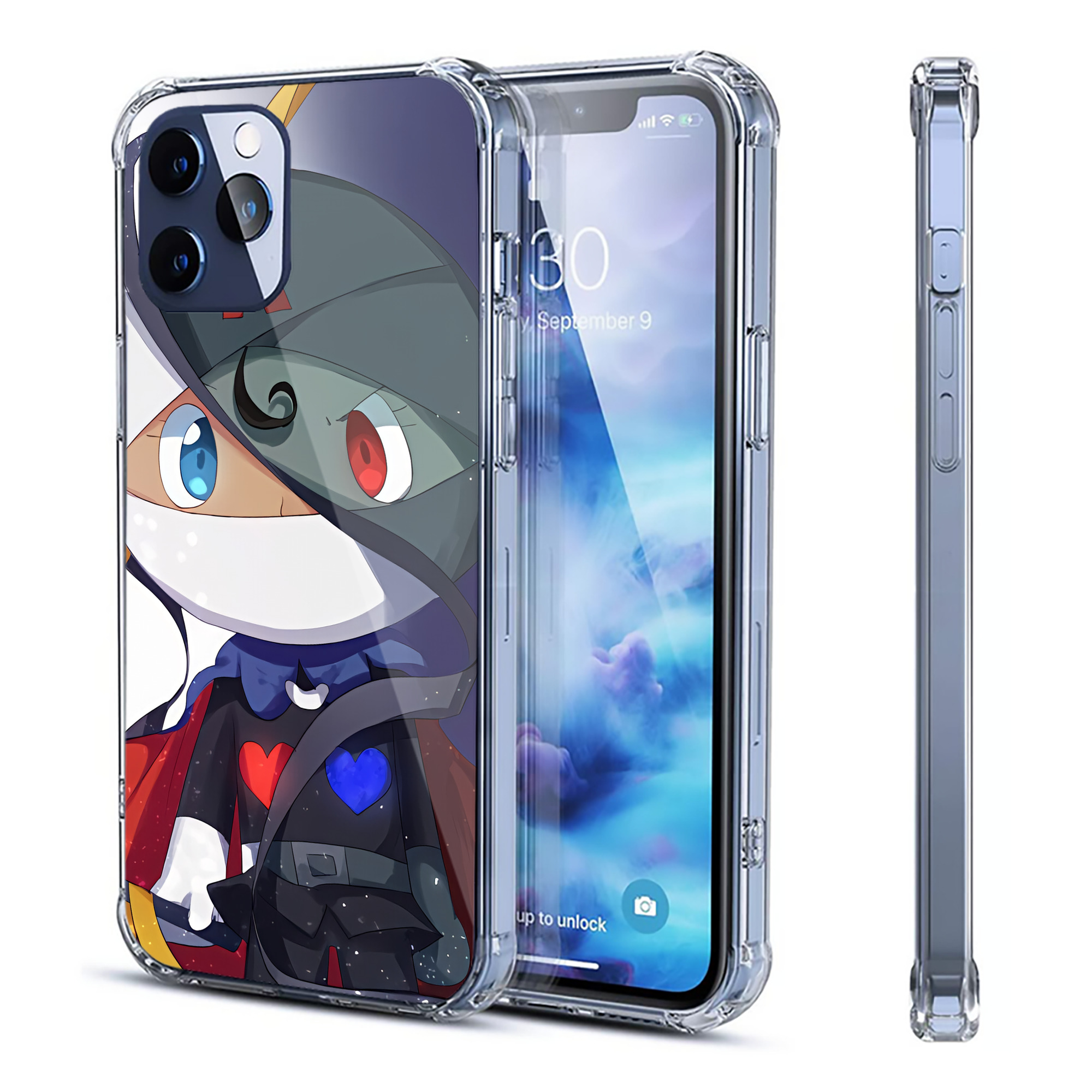 （画像用） アンパンマン Anpanman 【iPhone 12シリーズ対応】透明スマホケース（クリアソフトケース）